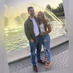 Jeans rainbow pockets American Eagle